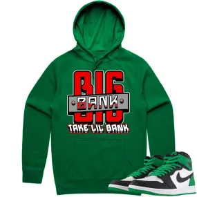 Jordan 1 Lucky Green 1s Hoodie to Match - RED BIG BANK