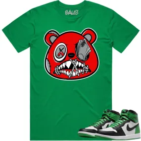 Jordan 1 Lucky Green 1s Shirt to Match - ANGRY MONEY TALKS BAWS