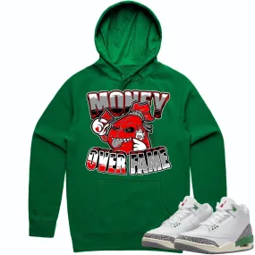 Jordan 3 Lucky Green 3s Hoodie to Match - RED MOF