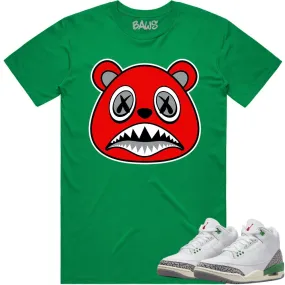 Jordan 3 Lucky Green 3s Shirt to Match - ANGRY BAWS BEAR