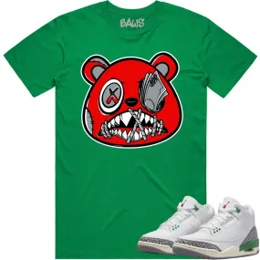 Jordan 3 Lucky Green 3s Shirt to Match - ANGRY MONEY TALKS BAWS