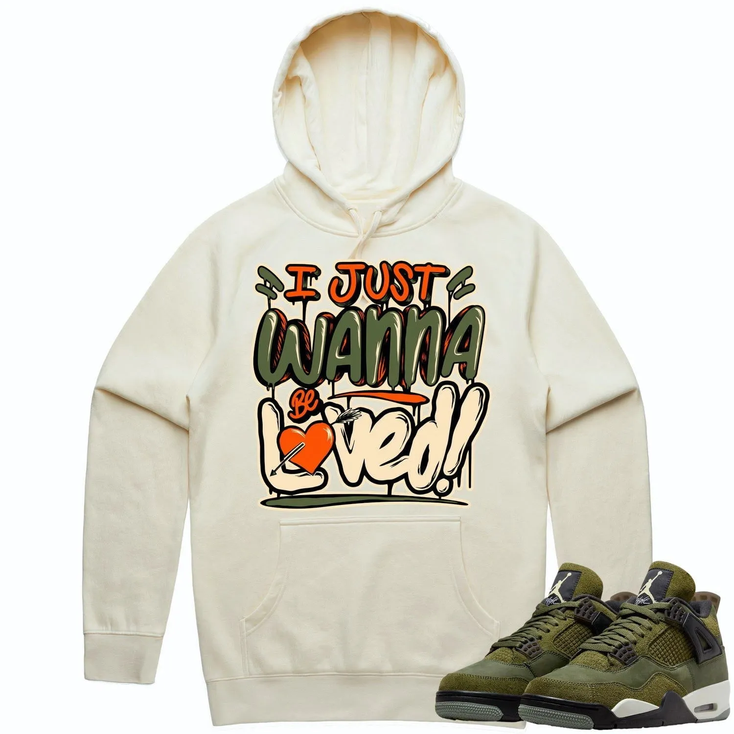 Jordan 4 Craft Olive 4s Hoodie to Match - CELADON LOVED