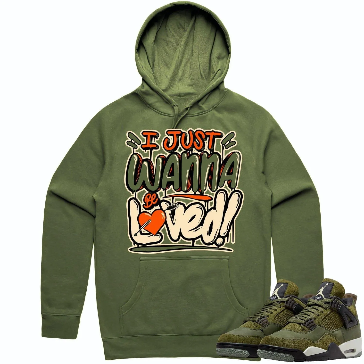 Jordan 4 Craft Olive 4s Hoodie to Match - CELADON LOVED