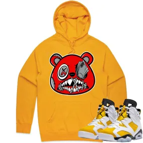 Jordan 6 Yellow Ochre 6s Hoodie to Match - ANGRY MONEY TALKS BAWS