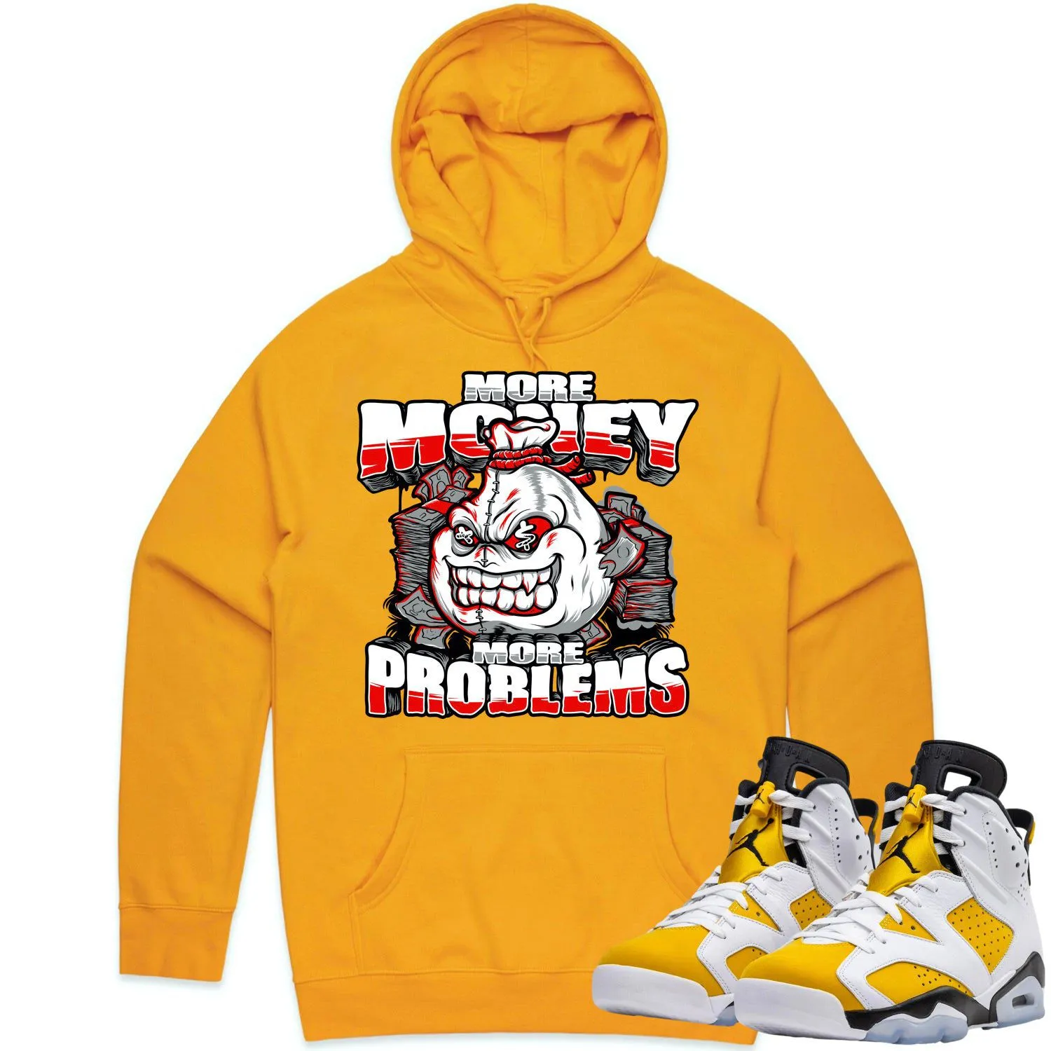 Jordan 6 Yellow Ochre 6s Hoodie to Match - RED MORE PROBLEMS