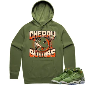 Jordan MVP 678 Sky J Olive Hoodie to Match - CELADON CHERRY BOMBS