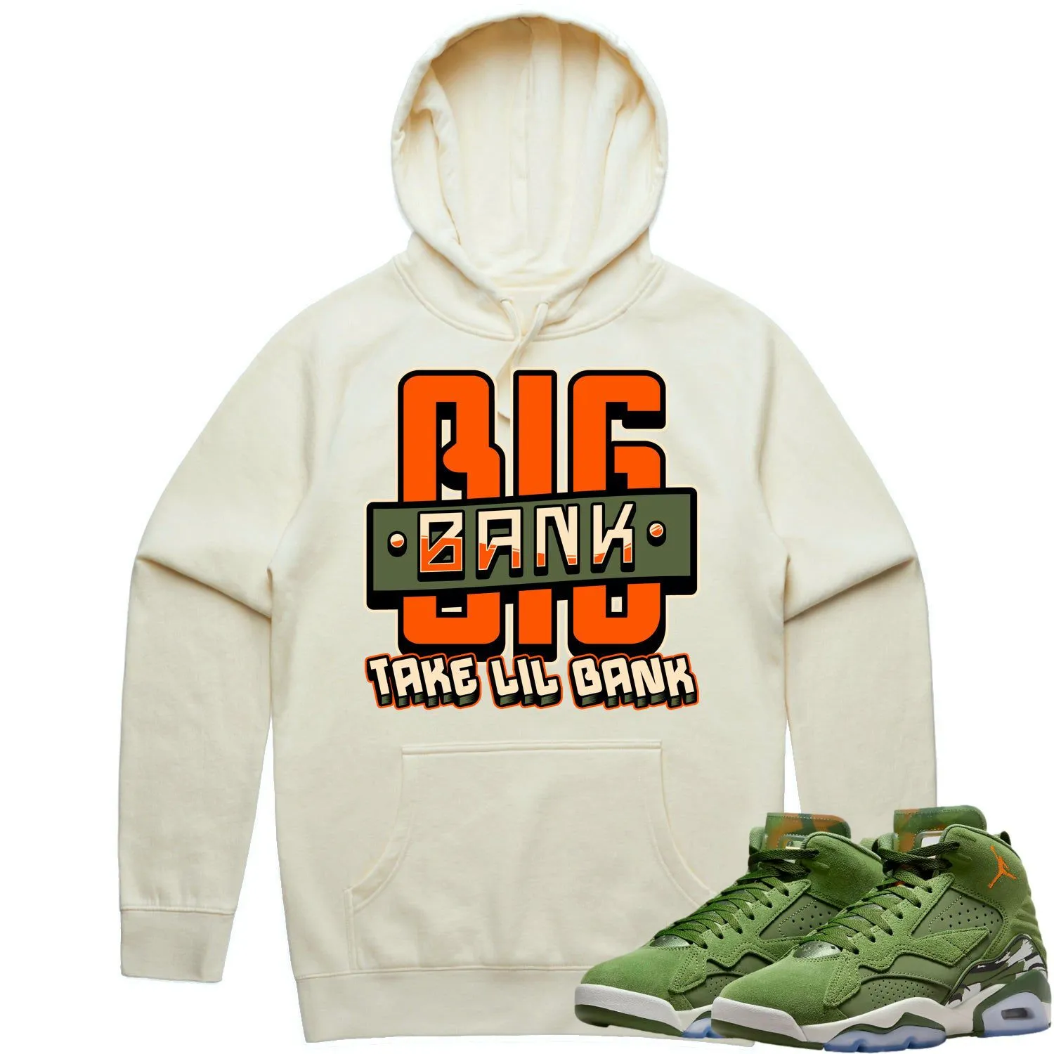 Jordan MVP Olive Sky J Hoodie to Match - CELADON BIG BANK