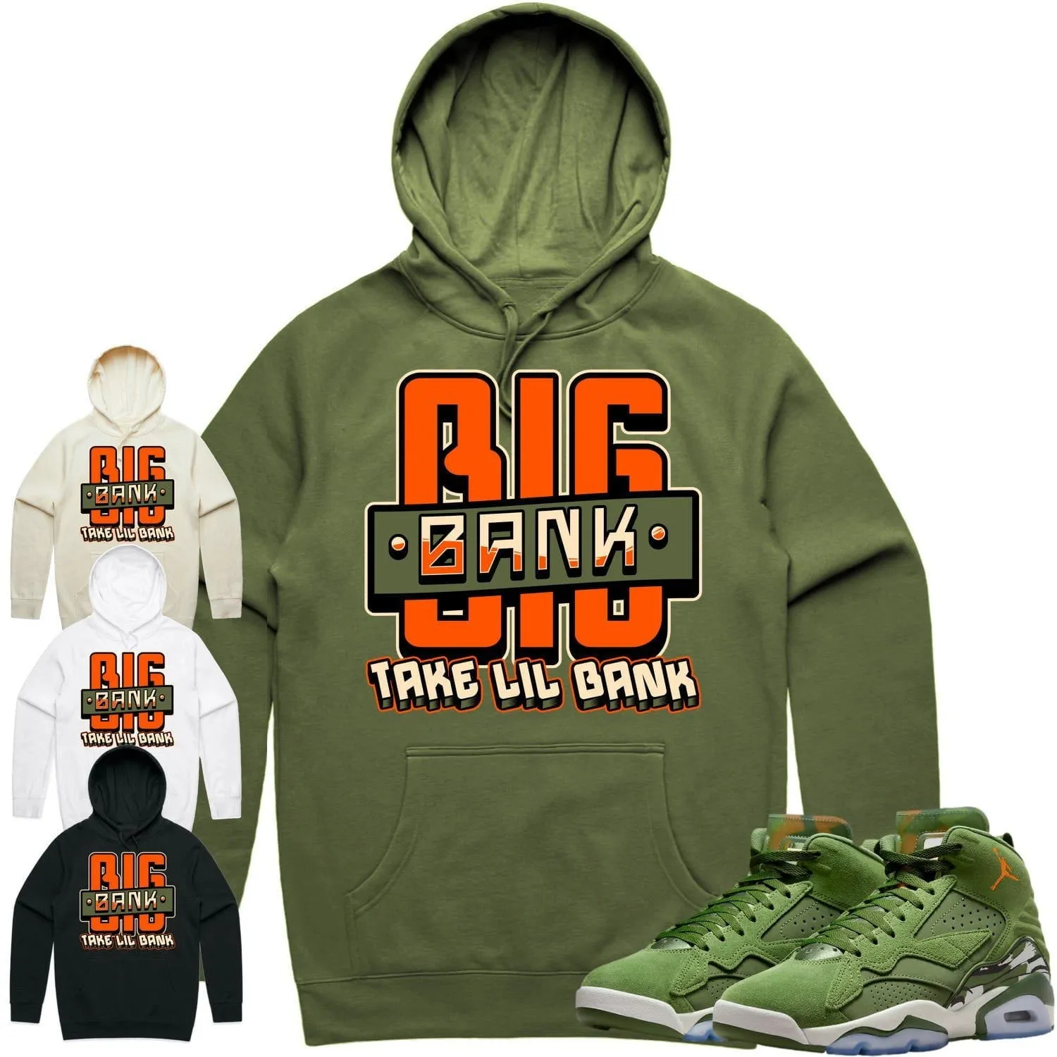 Jordan MVP Olive Sky J Hoodie to Match - CELADON BIG BANK