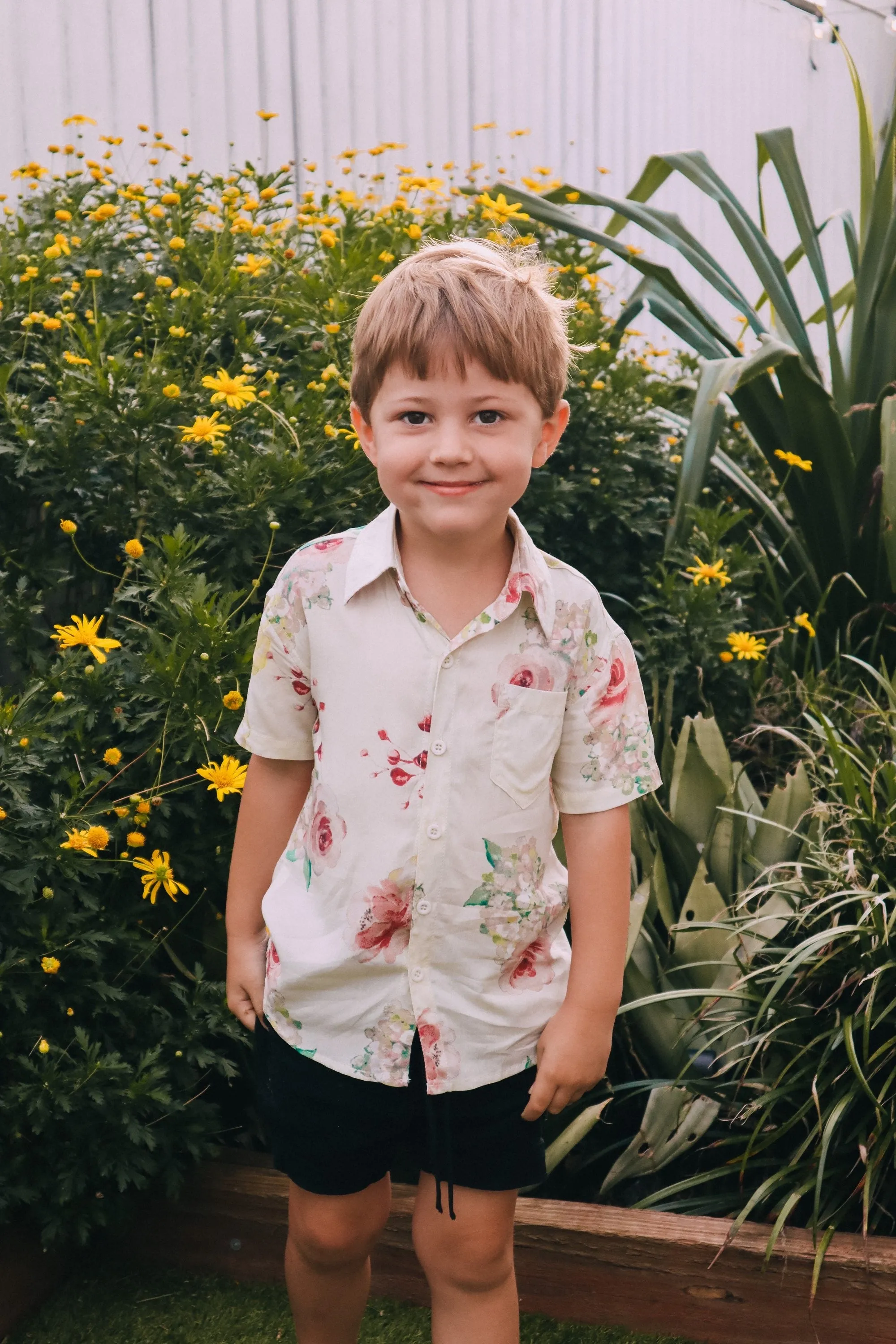 Kid's Button Up Shirt - Exclusive Floral Dream Print