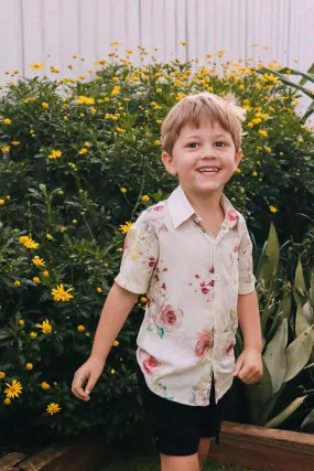 Kid's Button Up Shirt - Exclusive Floral Dream Print