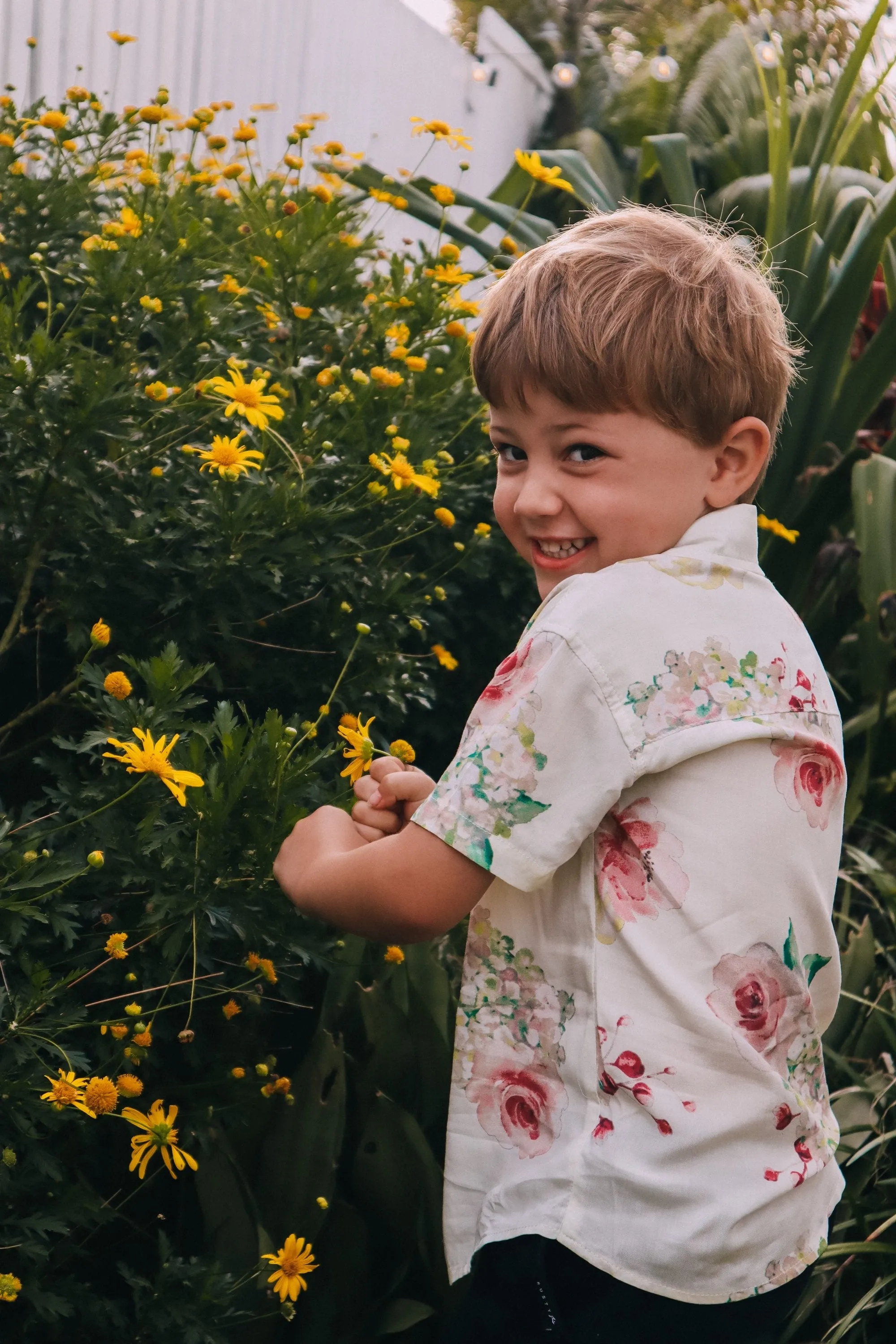 Kid's Button Up Shirt - Exclusive Floral Dream Print