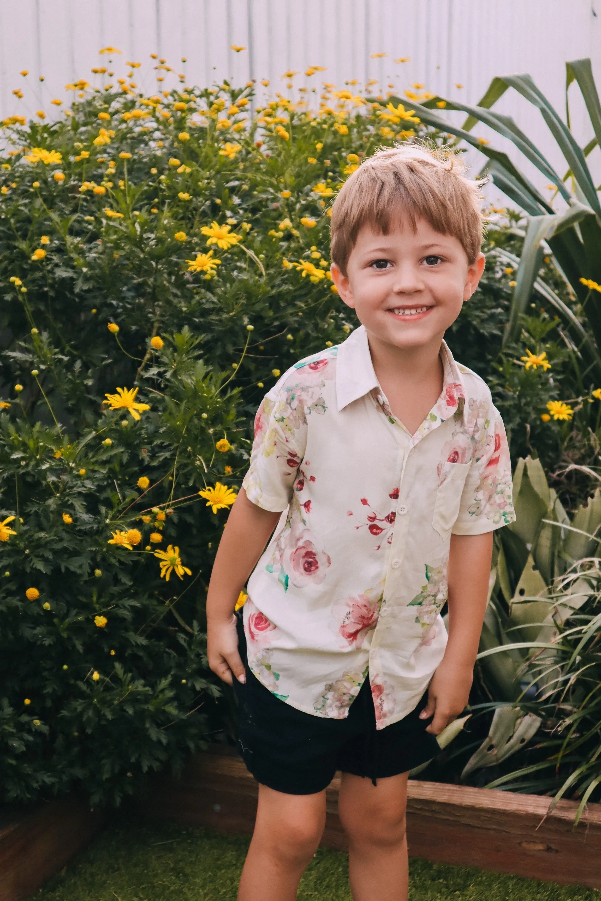 Kid's Button Up Shirt - Exclusive Floral Dream Print