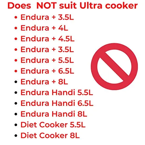 Kitchen Mart Gasket Compatible with Elgi Ultra Pressure cookers Endura Plus 2 LTR and 3Ltr and Endura Plus Handi 3Ltr - 2 pcs