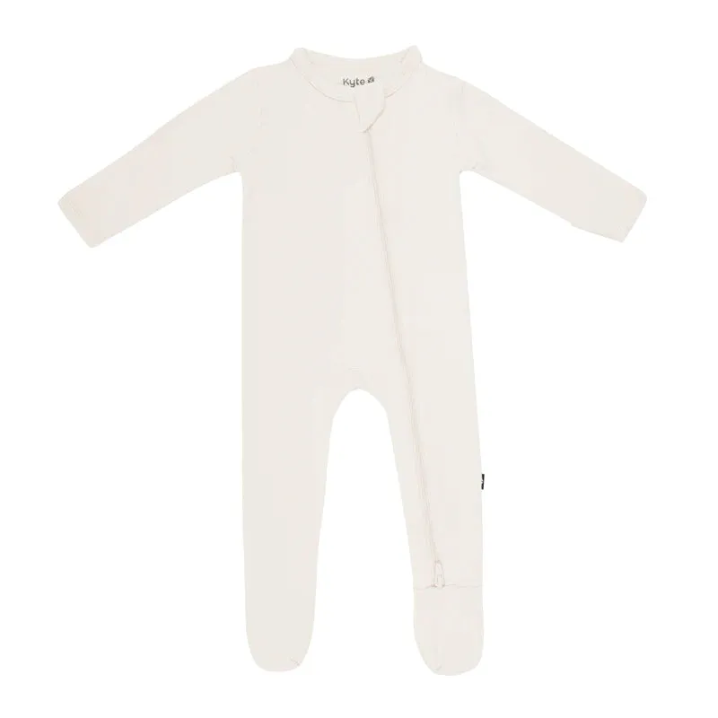 Kyte Baby - Zipper Footie - Oat