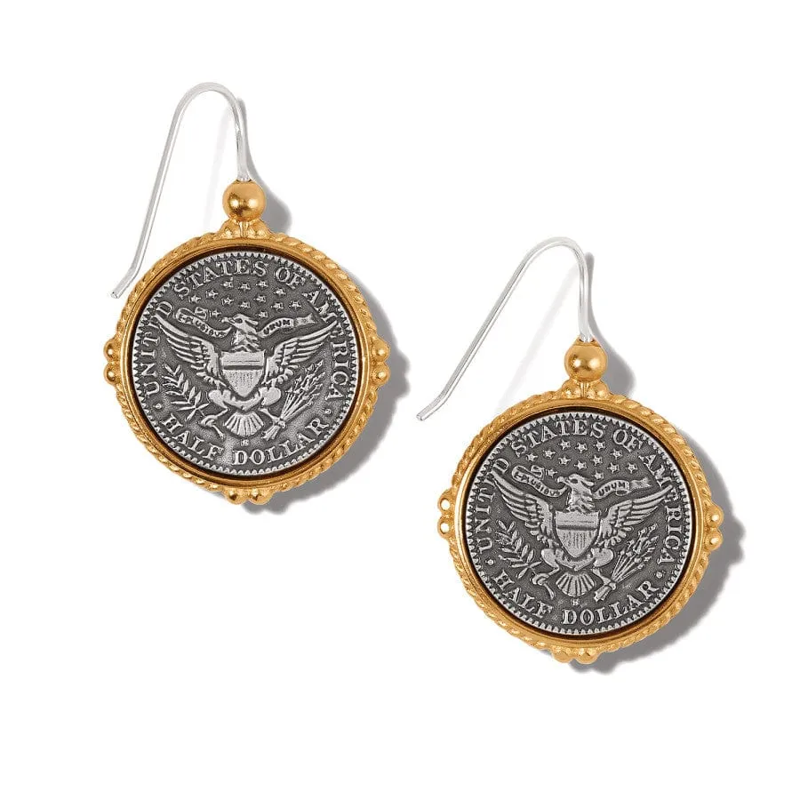 Lady Liberty French Wire Earrings