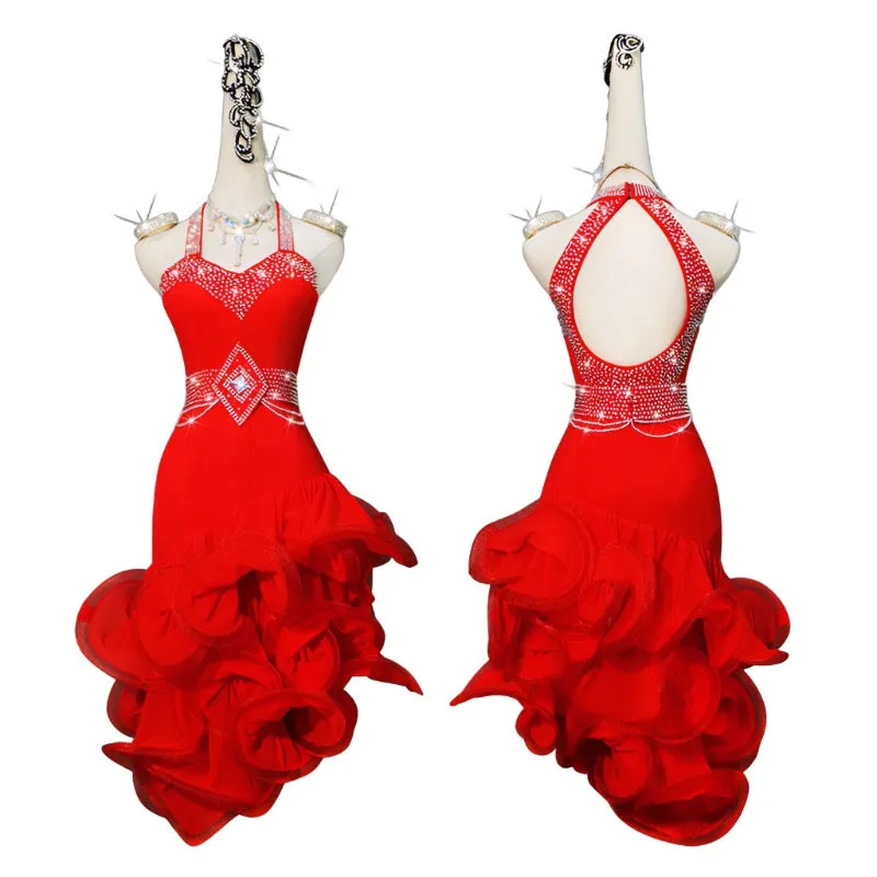 Latin Dance Dress | Custom - Made | QY39