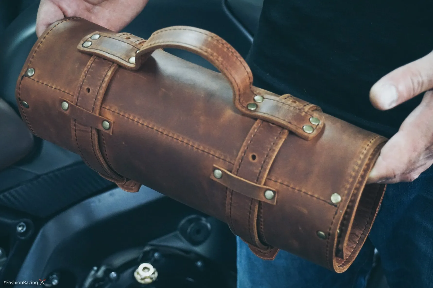 Leather Tool roll | Motorcycle tool roll up | Wrench roll bag