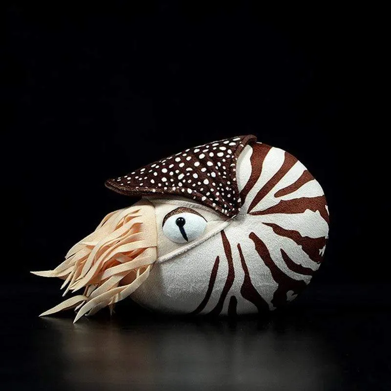 Lifelike Nautilus Plush Toys Real Life Chambered Nautilus Stuffed Animal Toy Soft Sea Life Toys Gifts For Kids