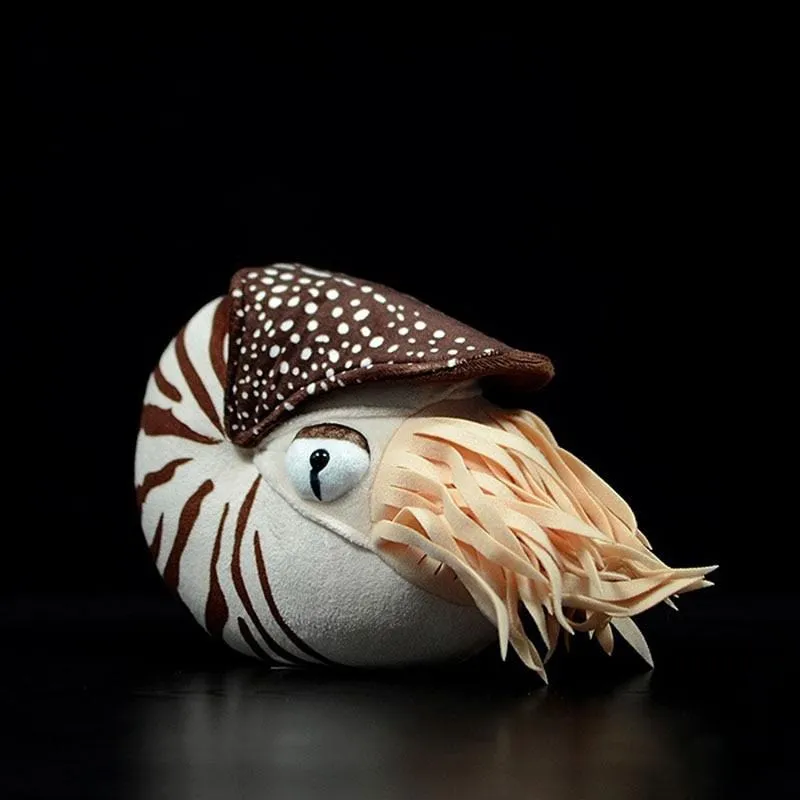 Lifelike Nautilus Plush Toys Real Life Chambered Nautilus Stuffed Animal Toy Soft Sea Life Toys Gifts For Kids