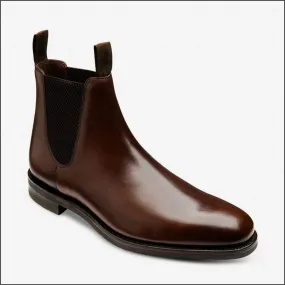 Loake Emsworth Dark Brown Leather Rubber Sole*