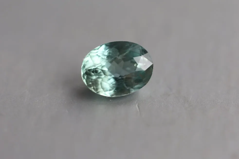 Loose 1.87 Ct Oval Mint Green Sapphire