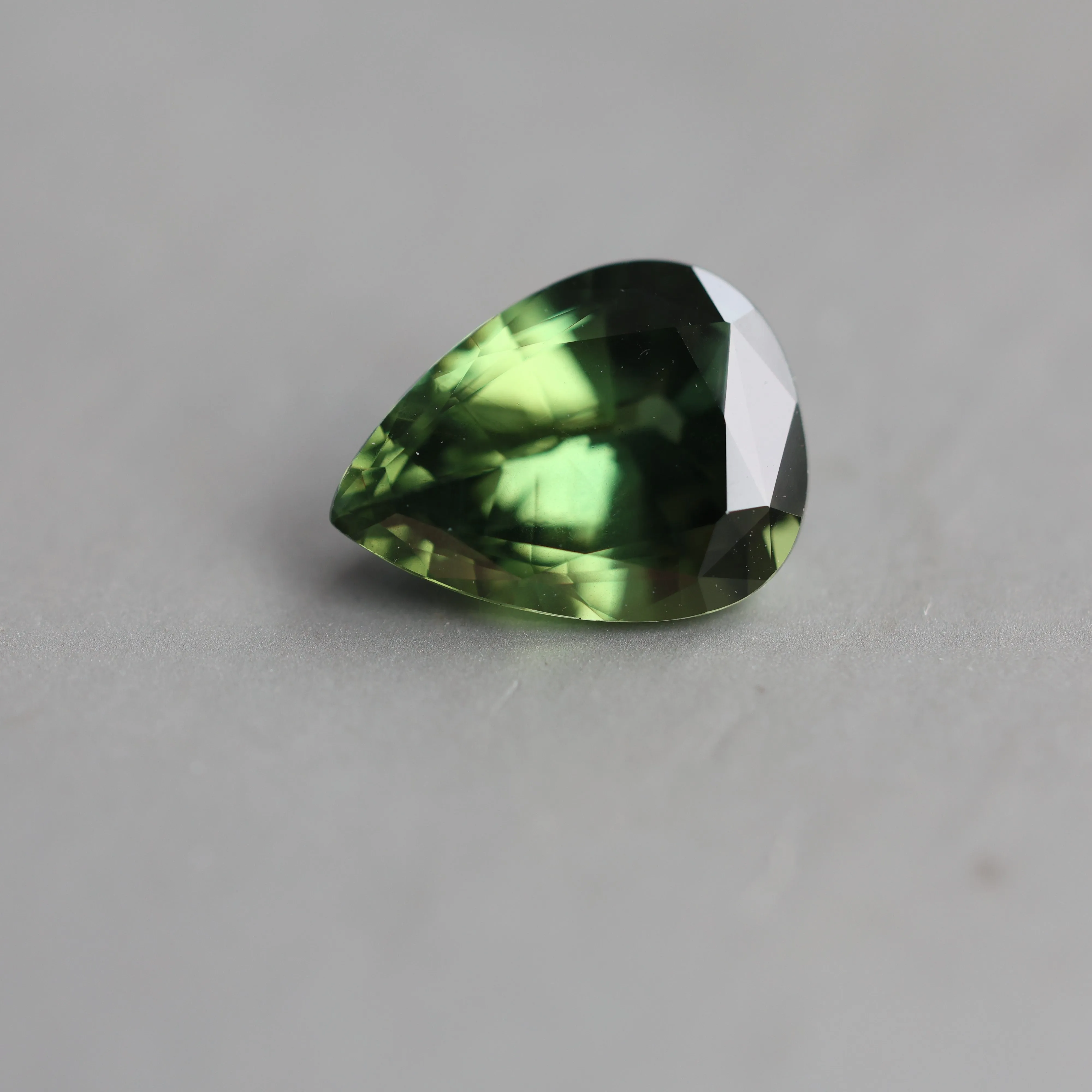 Loose 2.34 Ct Pear Teal Sapphire