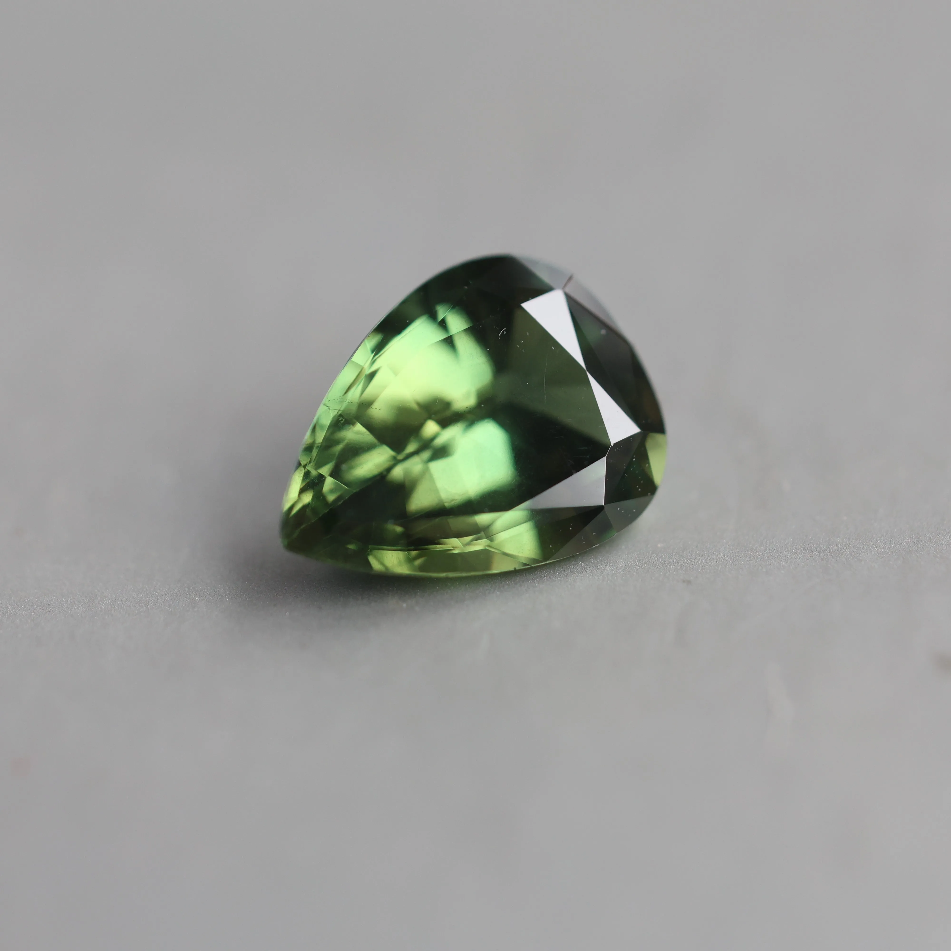 Loose 2.34 Ct Pear Teal Sapphire