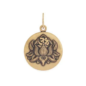 Lotus Peace Petals Textured Charm