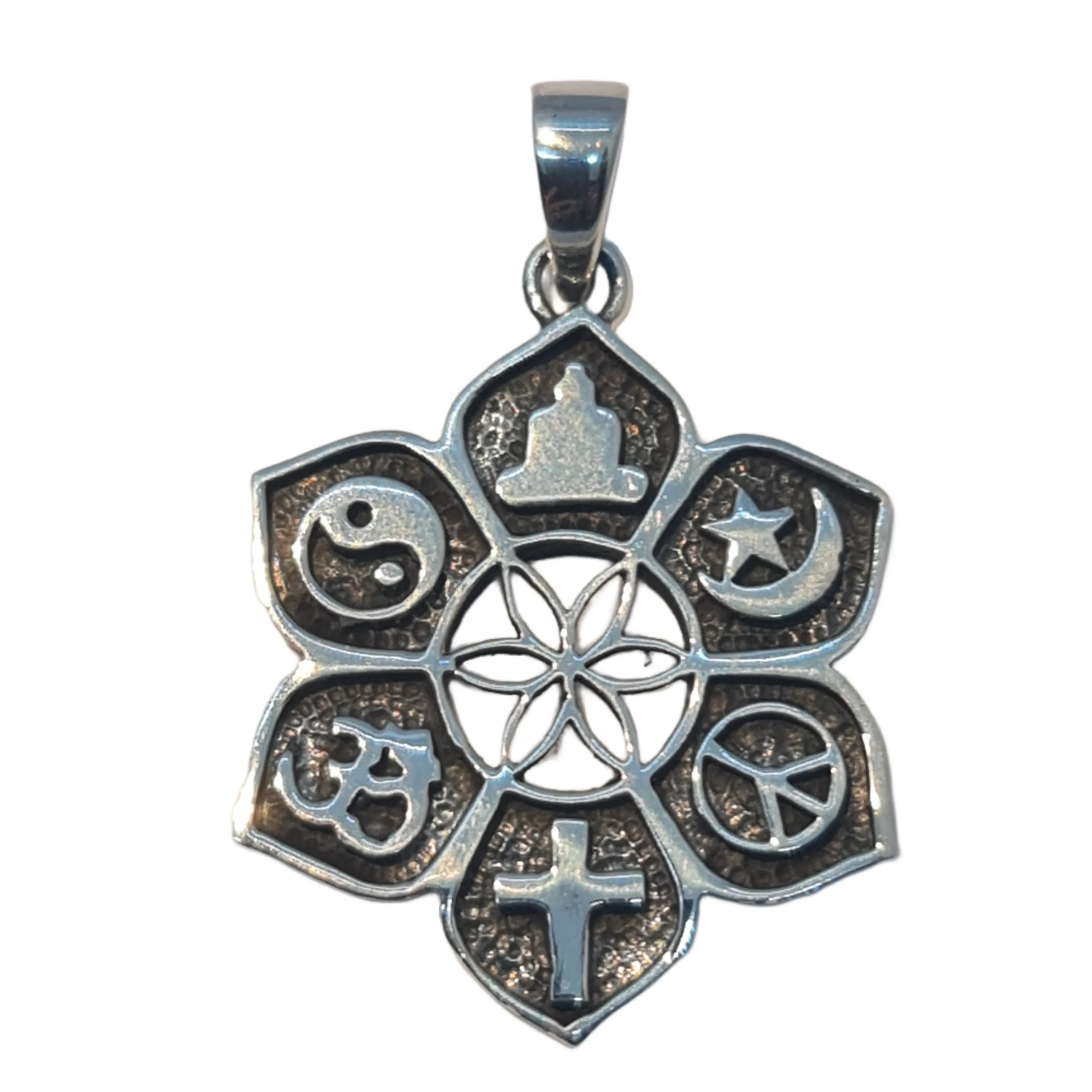 Lotus World Faith pendant necklace