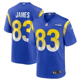 Men's Nike Sam James Royal Los Angeles Rams Home Game Jersey