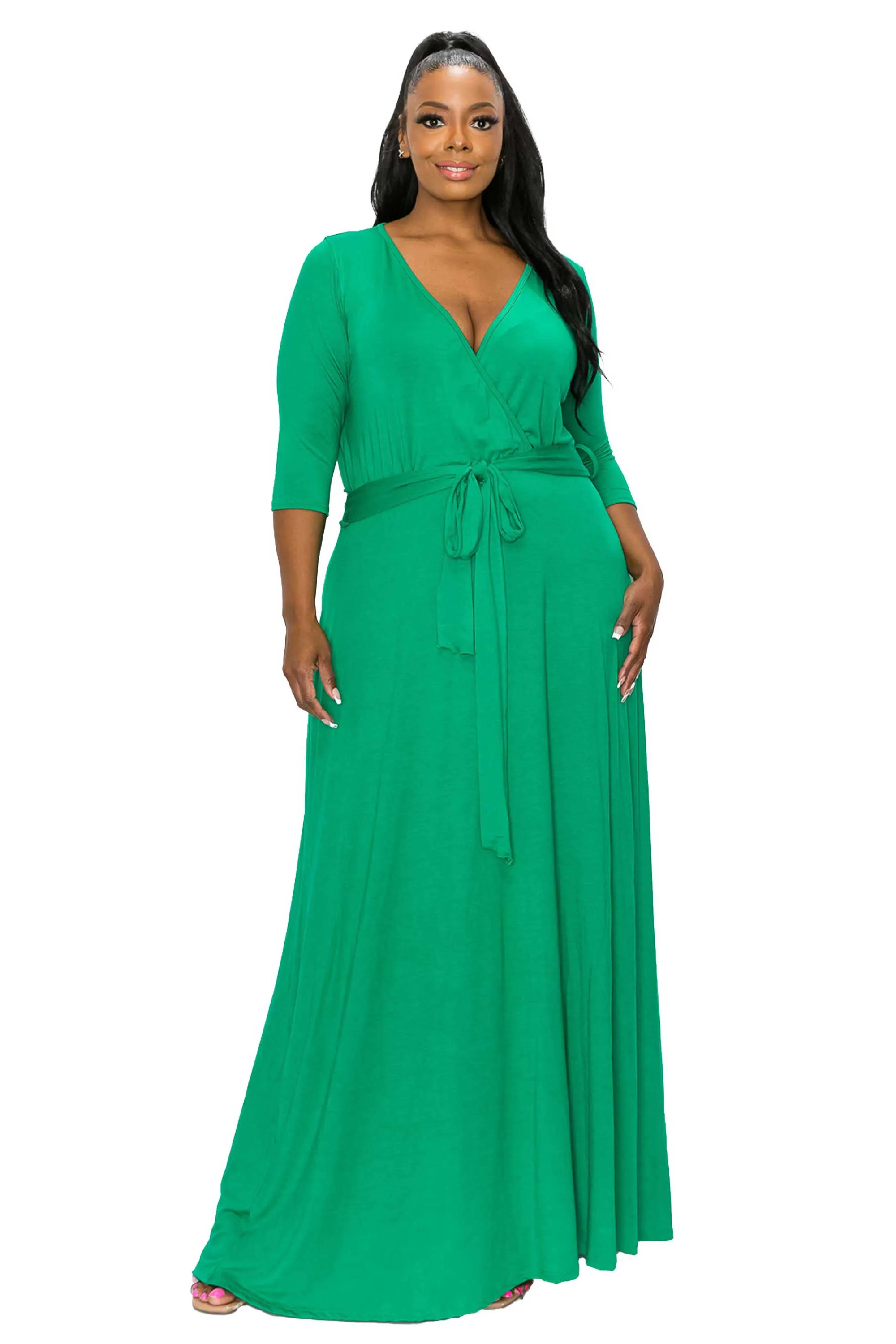 Mika Surplice Maxi Dress