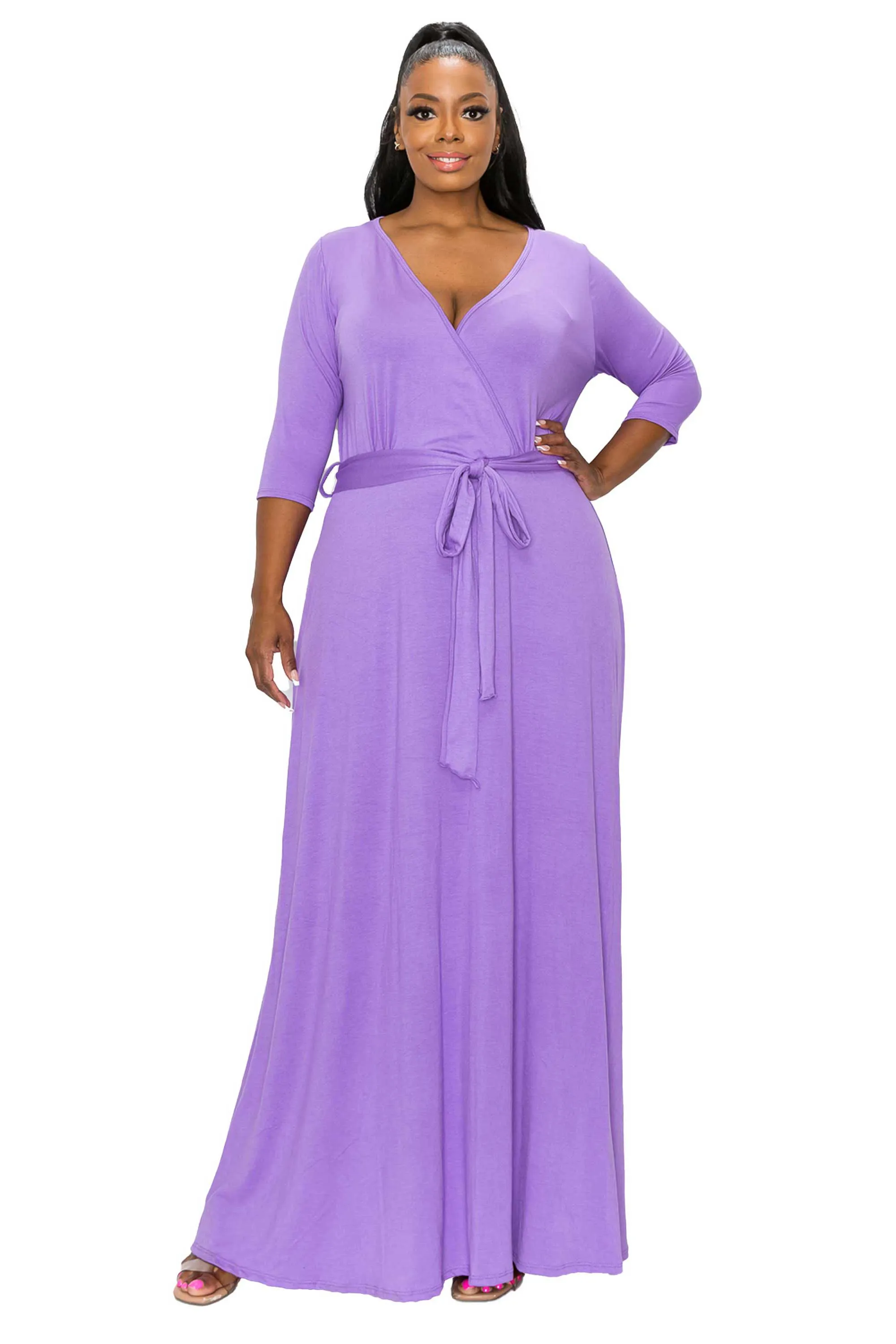 Mika Surplice Maxi Dress