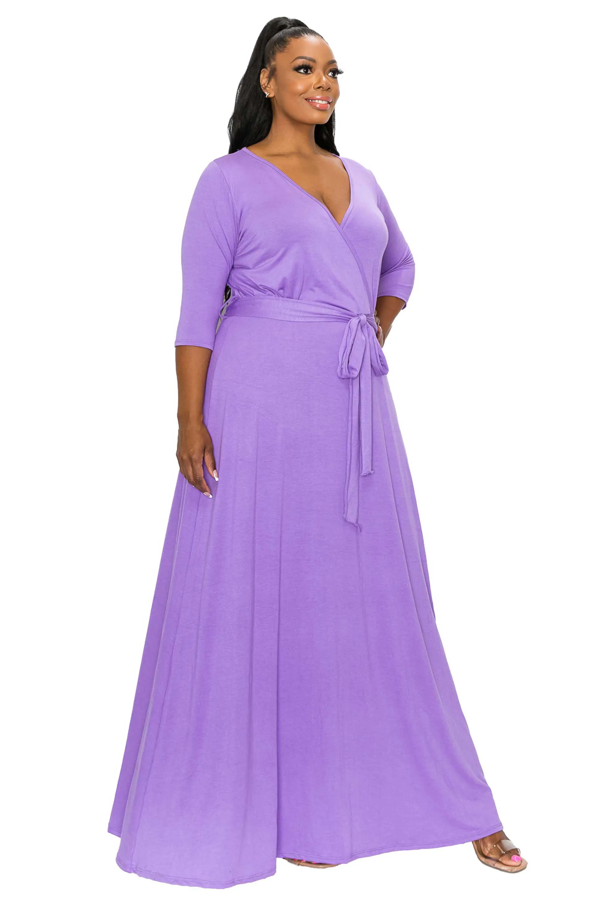 Mika Surplice Maxi Dress