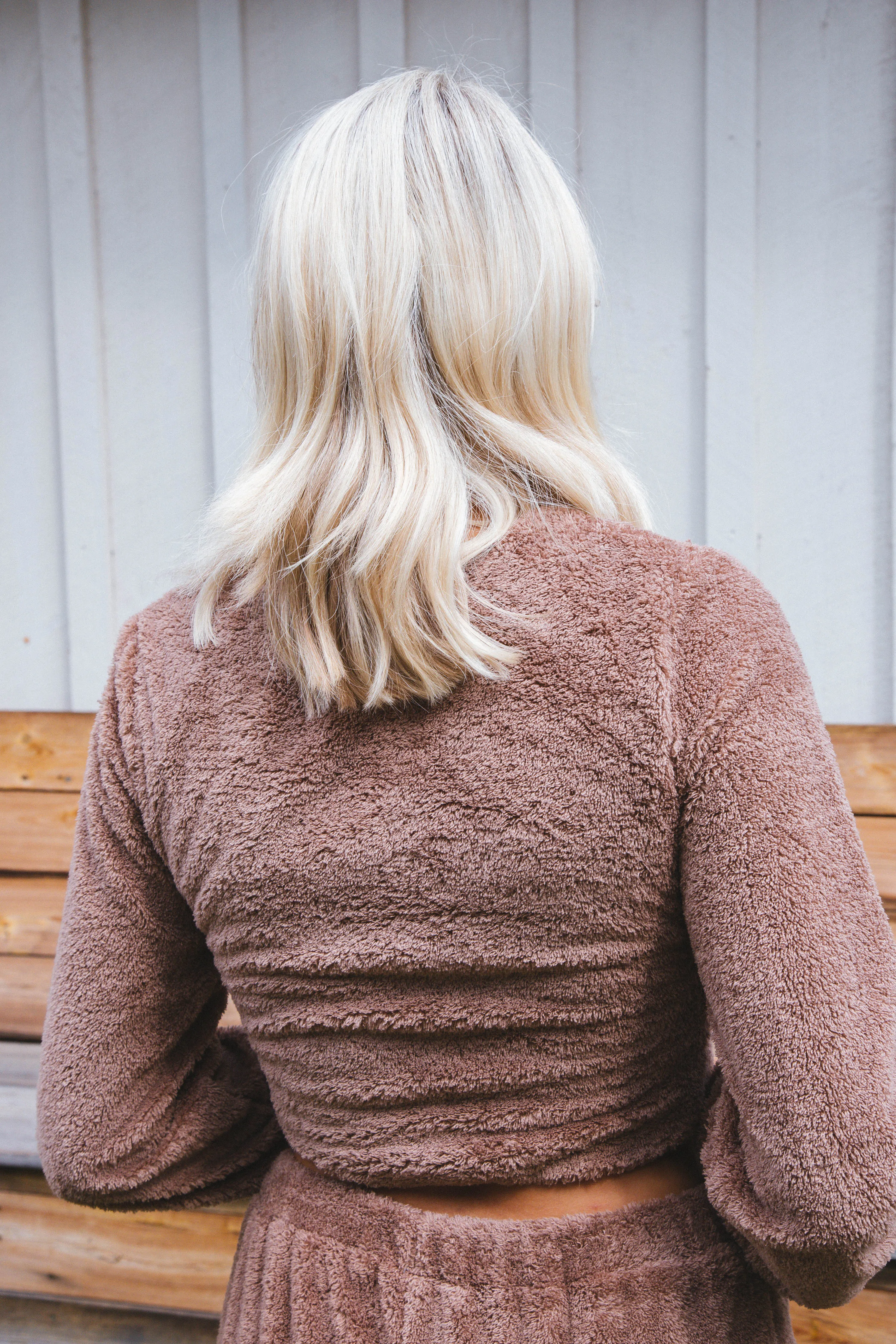 Mind You Surplice Top, Mocha | Sadie & Sage