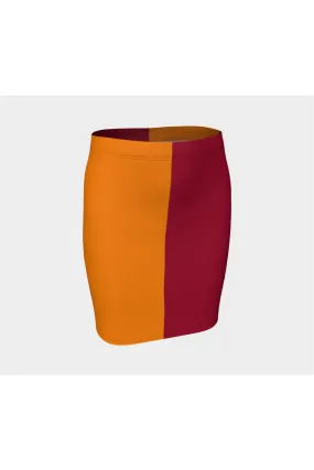 Minimalism in Color Fitted Skirt