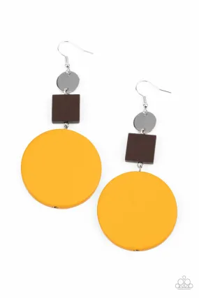 Modern Materials - Yellow Earring