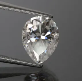 Moissanite | pear cut 9x7 mm, G color, VS, 2 ct