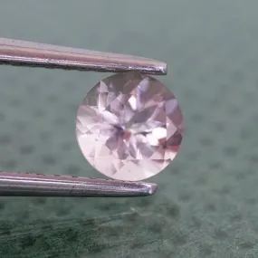 Morganite | natural, pink colour, round cut 5mm, VS 0.5ct