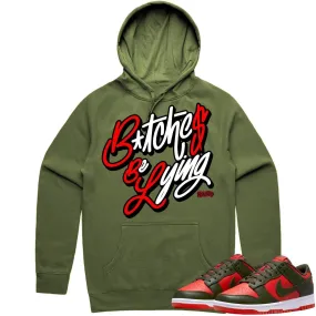 Mystic Red Dunks Hoodie to Match - RED BBL