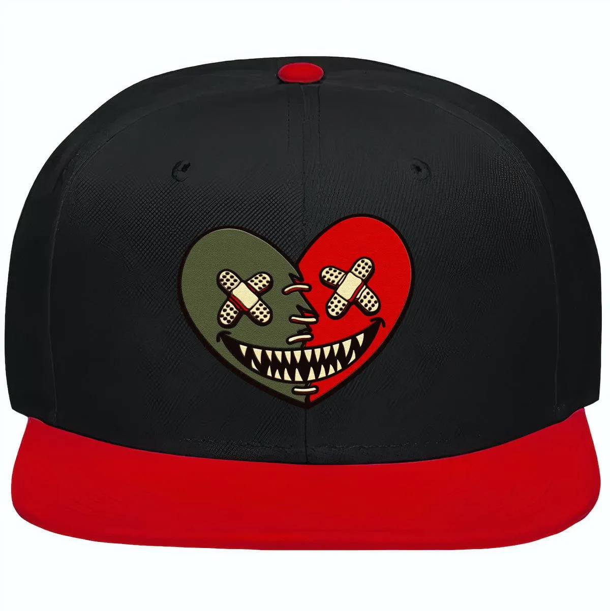 Mystic Red Dunks Snapback Hat to Match - OLIVE HEART BAWS