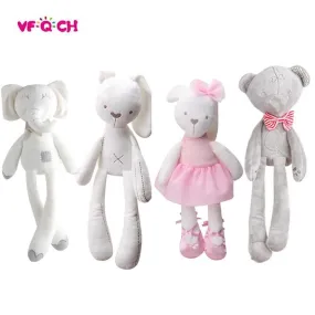 New Style Plush Stuffed Cute Appease Rabbit Bear Animal Toys Infant Baby Comfort Dolls For Children Kids Birthday Pretty Gift