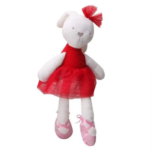 New Style Plush Stuffed Cute Appease Rabbit Bear Animal Toys Infant Baby Comfort Dolls For Children Kids Birthday Pretty Gift