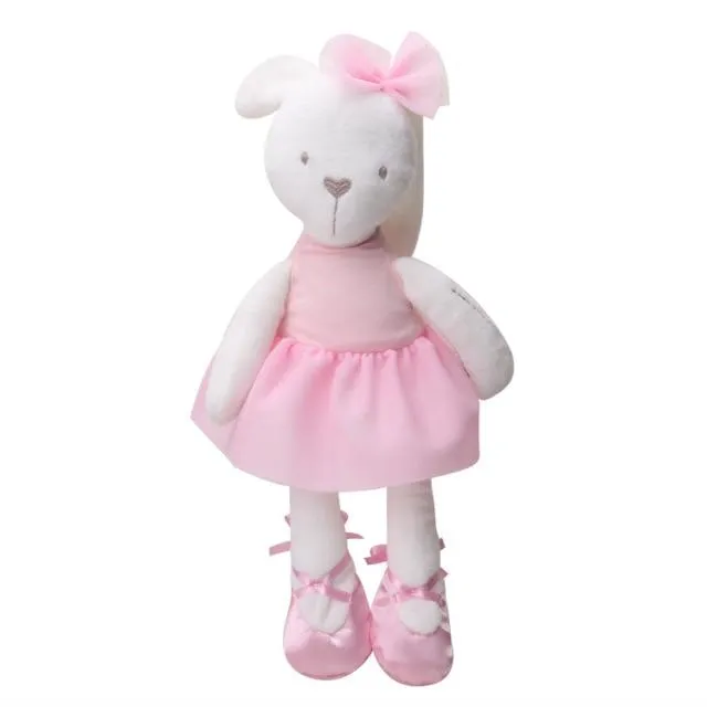 New Style Plush Stuffed Cute Appease Rabbit Bear Animal Toys Infant Baby Comfort Dolls For Children Kids Birthday Pretty Gift