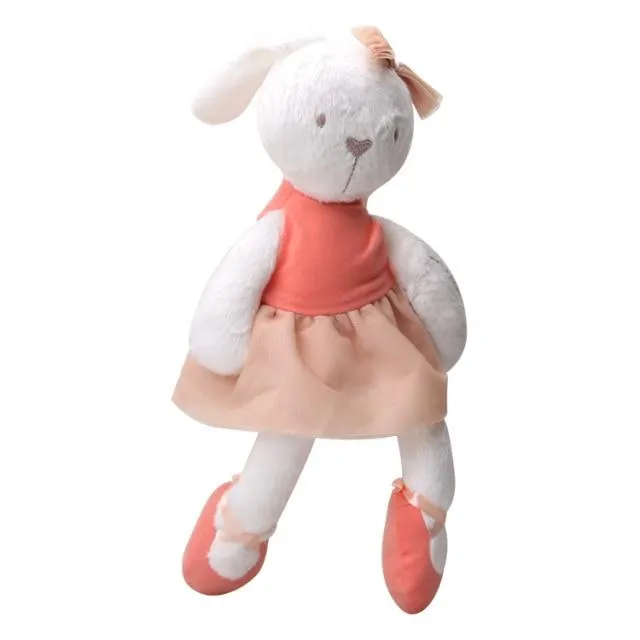 New Style Plush Stuffed Cute Appease Rabbit Bear Animal Toys Infant Baby Comfort Dolls For Children Kids Birthday Pretty Gift