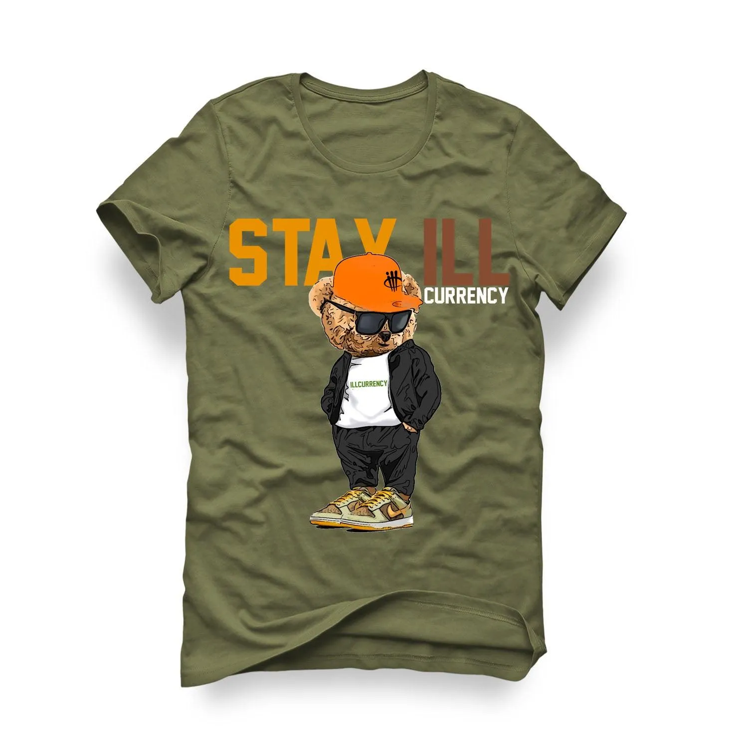 Nike Dunk Low Dusty Olive Gold Olive T-Shirt (Stay Ill)