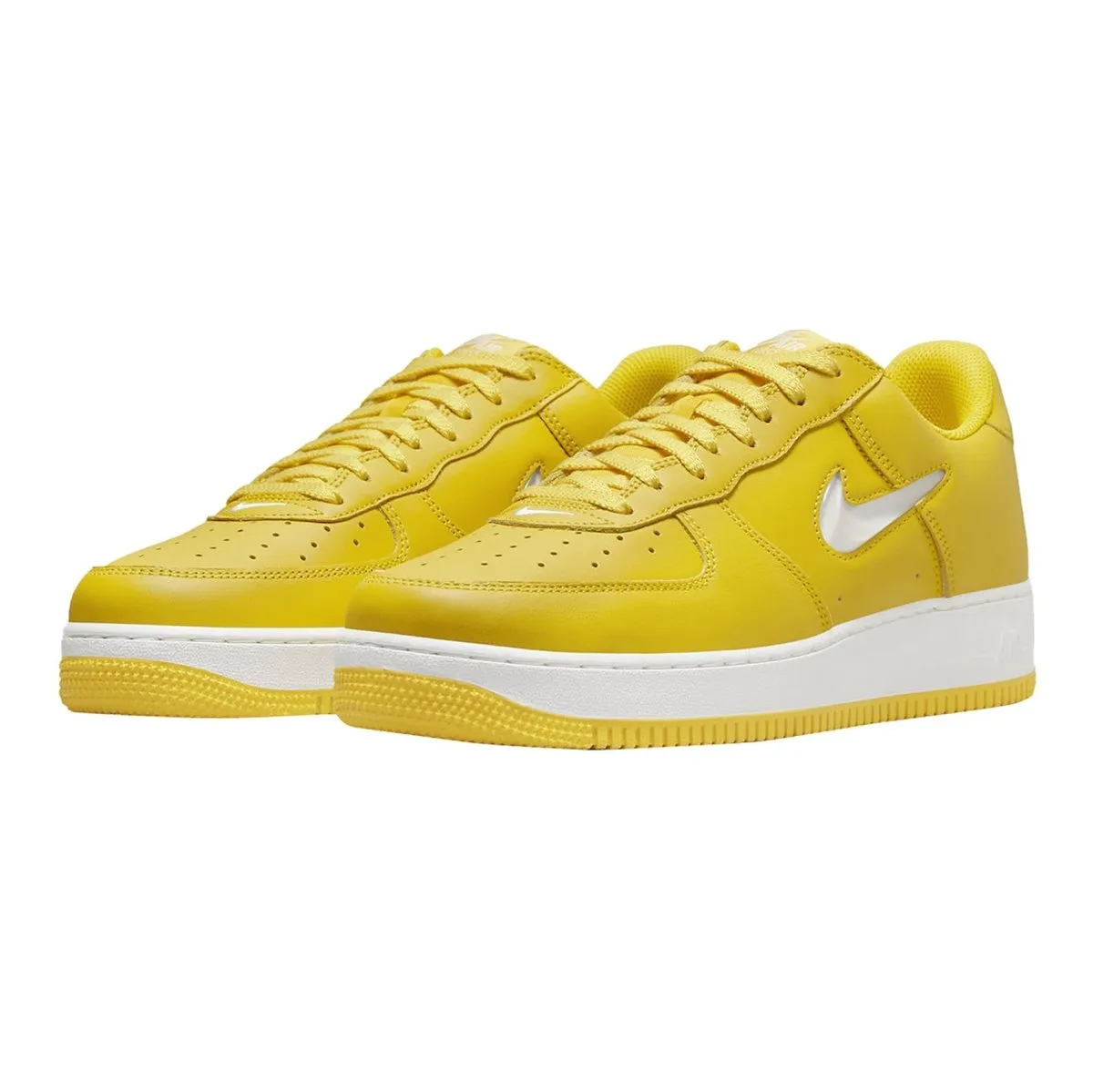 Nike Men's Air Force 1 Low Jewel Swoosh Yellow/White