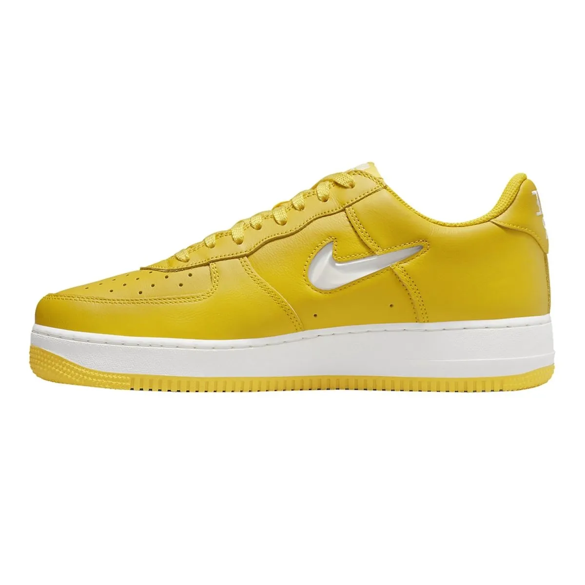 Nike Men's Air Force 1 Low Jewel Swoosh Yellow/White