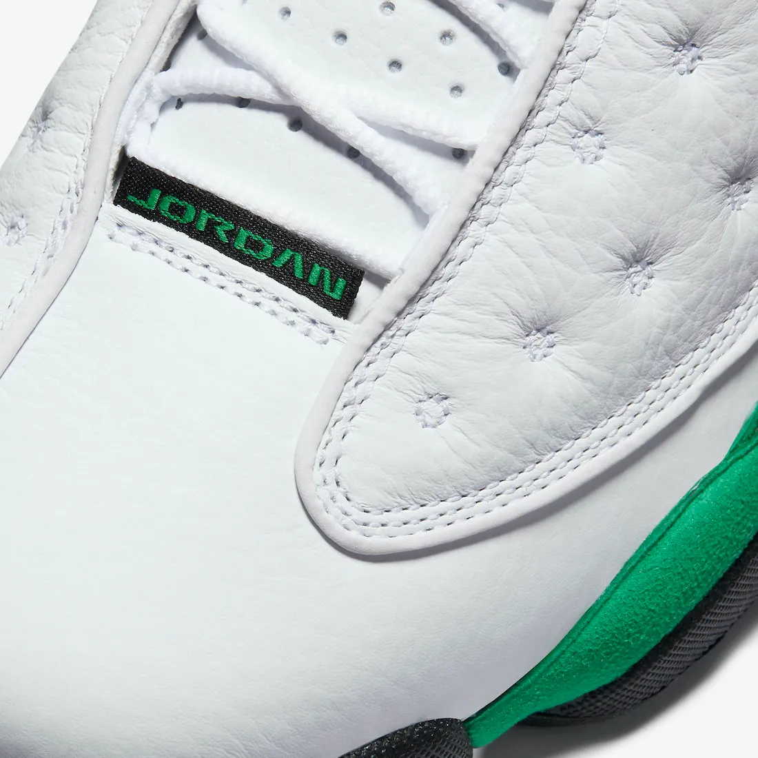 Nike Men's Air Jordan 13 Retro Lucky Shoes - White / Lucky Green / Black