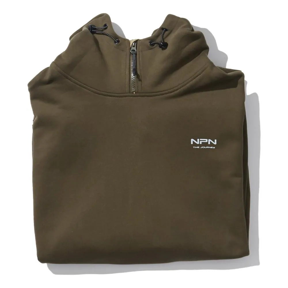 NINE POINT NINE STARDARD HOODIE-OLIVE