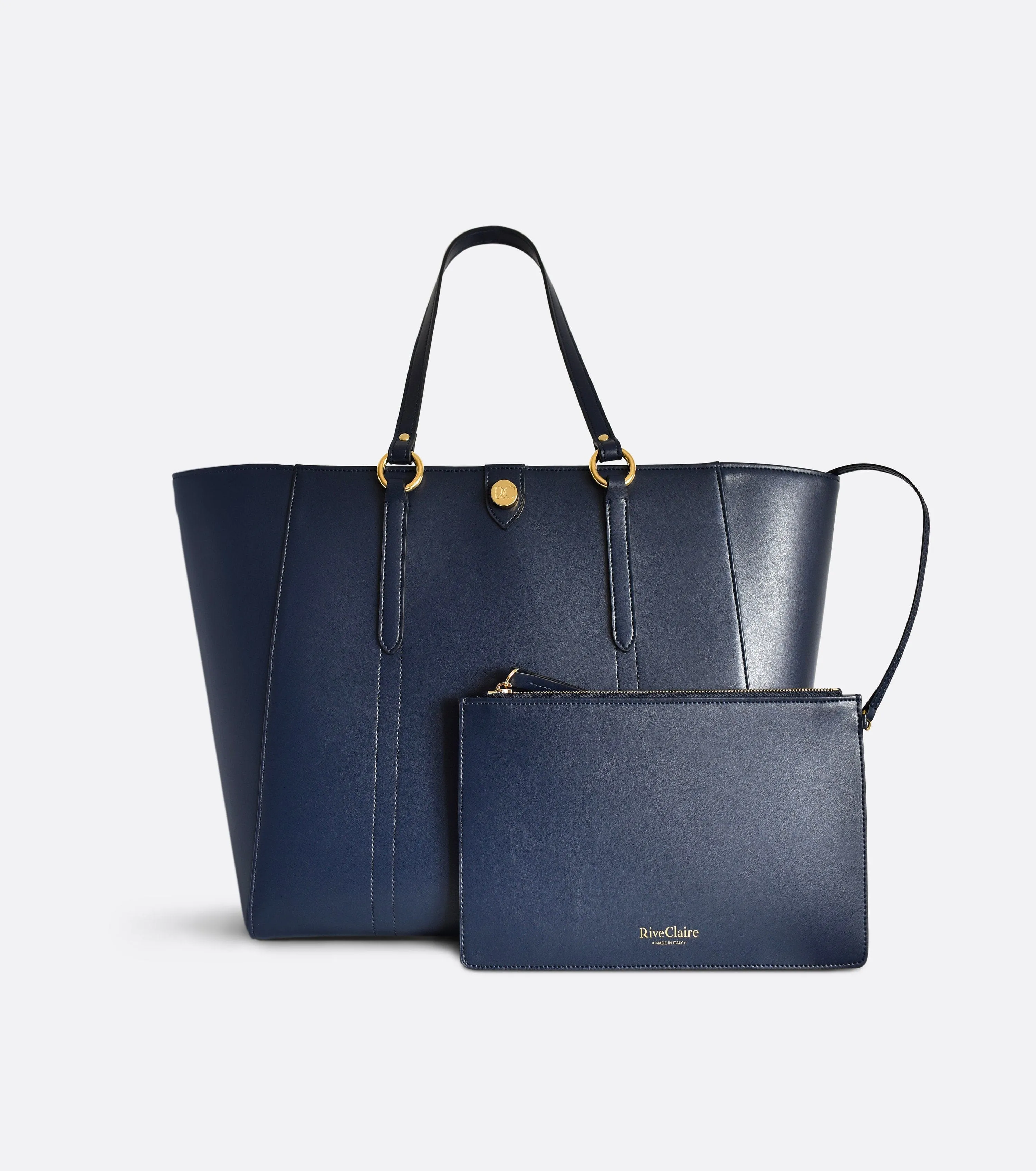 Nomad Apple Leather Vegan Tote Bag | Navy